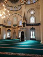 Tokyo, Japan on April 14, 2019. Beautiful interior of Tokyo Camii Mosque. The mosque is the largest mosque in Japan. photo