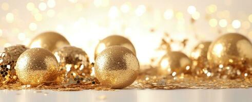 Golden glitter background photo