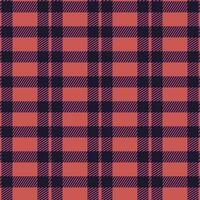 Red and white plaid checkered background. Seamless pattern. vector