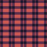 Red and white plaid checkered background. Seamless pattern. vector