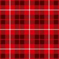 Red and white plaid checkered background. Seamless pattern. vector