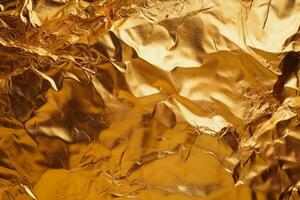 Gold Foil Texture. Ai generative photo