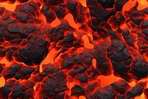 Seamless Lava Pattern. photo