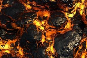 Seamless Lava Texture. photo