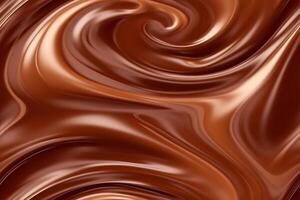 Chocolate Cream Seamless Pattern. Ai generative photo