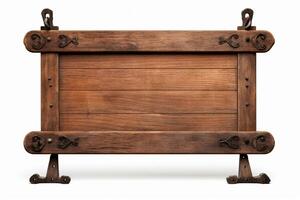 Traditional Wooden Signboard. photo