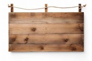Traditional Wooden Signboard. photo