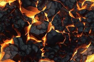 Seamless Lava Texture. photo