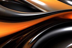 Chrome Liquid Art. photo