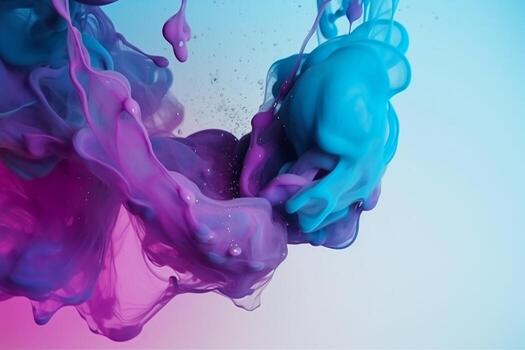 Ink Drop in Water Background. photo