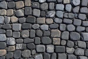 Cobblestone Sidewalk Texture. photo