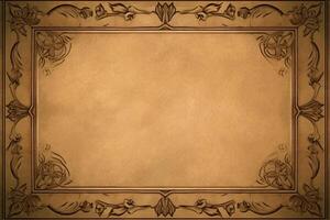Vintage Paper With Frame. photo