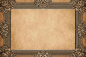Vintage Paper With Frame. photo