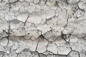 Seamless Cracked Wall Texture. Ai generative photo