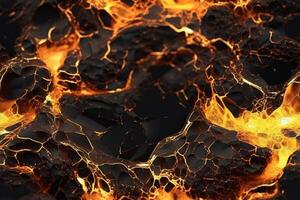 Seamless Lava Texture. photo