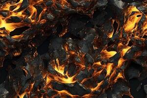 Seamless Lava Texture. photo