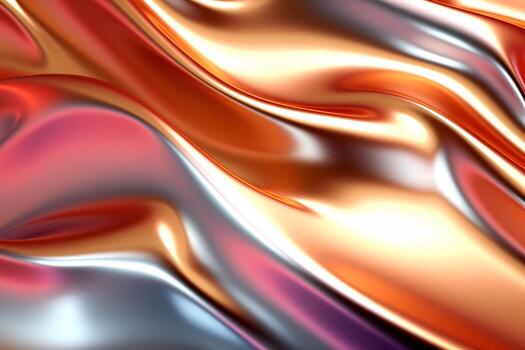 Trendy Chrome Liquid Background. photo