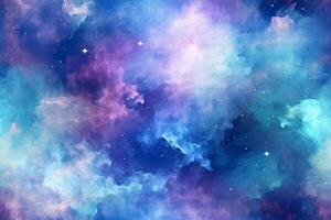 Seamless Galaxy Pattern. photo