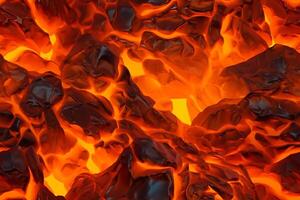 Seamless Lava Pattern. photo