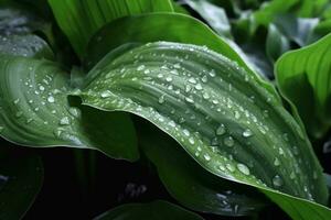 Green Leaves. Ai generative photo