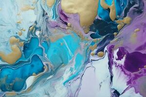 Trendy Watercolor Ink Texture. Ai generative photo