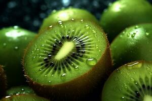 Fresh Kiwi Fruits. Ai generative photo