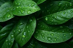 Green Leaves. Ai generative photo