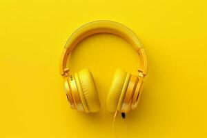 Modern 3D Headphones. Ai generative photo