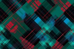 Tartan Seamless Pattern. Ai generative photo