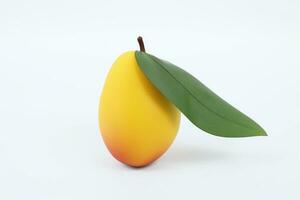 Mango On White. Ai generative photo