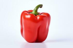 Bell Pepper On White. Ai generative photo