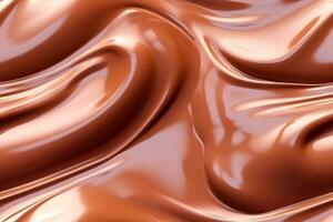 Chocolate Cream Seamless Pattern. Ai generative photo