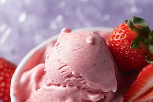 Photo Of Delicious Ice Cream. Ai generative