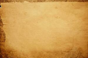 Vintage Paper Background. Ai generative photo