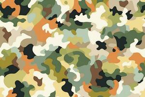 Camouflage Seamless Pattern. Ai generative photo