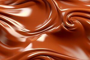 Chocolate Cream Seamless Pattern. Ai generative photo