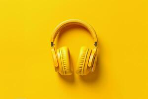 Modern 3D Headphones. Ai generative photo