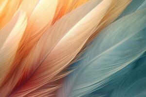 Soft Feathers Wallpaper. Ai generative photo