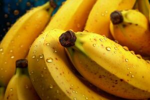 Fresh Banana Fruits. Ai generative photo