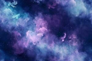 Seamless Galaxy Pattern. Ai generative photo