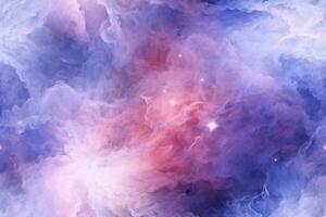 Seamless Galaxy Pattern. Ai generative photo