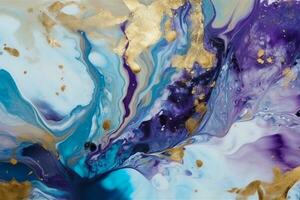 Trendy Watercolor Ink Texture. Ai generative photo