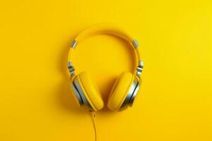 Modern 3D Headphones. Ai generative photo