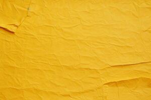 Yellow Paper Texture. Ai generative photo