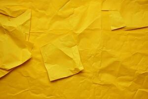 Yellow Paper Texture. Ai generative photo