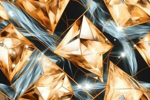 Seamless Luxury Diamond Texture. Ai generative photo