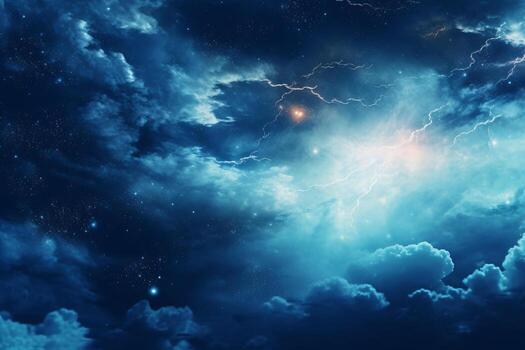 Galaxy Background. Ai generative photo