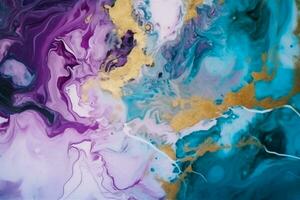 Trendy Watercolor Ink Texture. Ai generative photo
