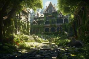 Game Background. Ai generative photo