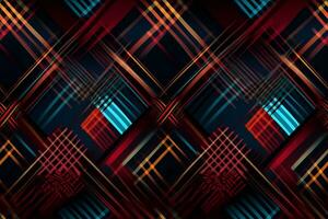 Tartan Seamless Pattern. Ai generative photo